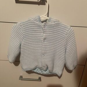 little me Cozy Blue Knit Kids Jacket